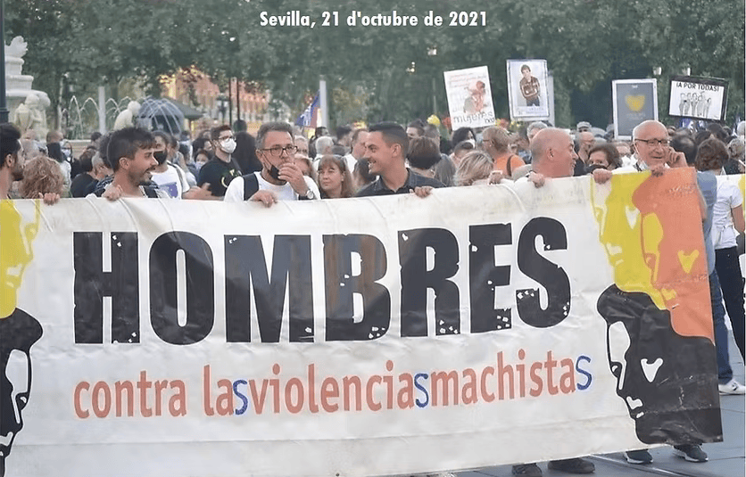 Manifestació d'homes contra les violències masclistes