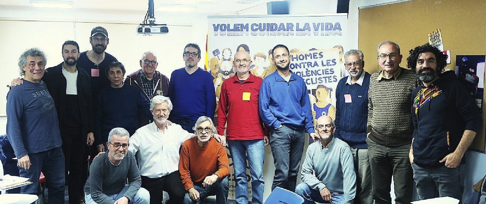 Membres de la comunitat d'homes contra les violències masclistes